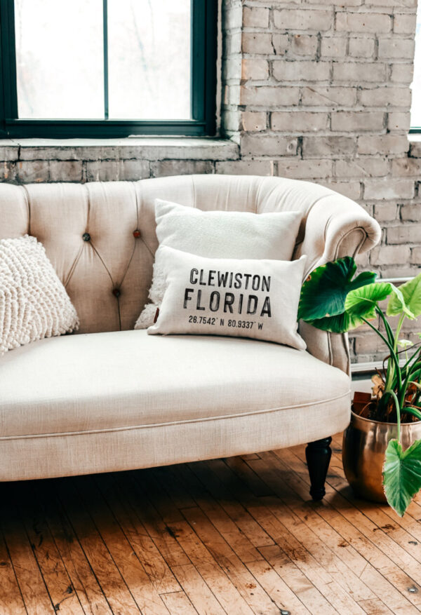 Product image of Personalized Location Zip Code Pillow