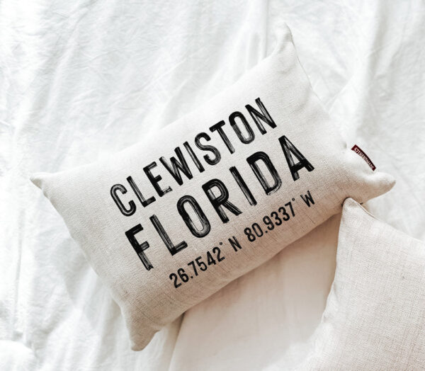 Product image of Personalized Location Zip Code Pillow