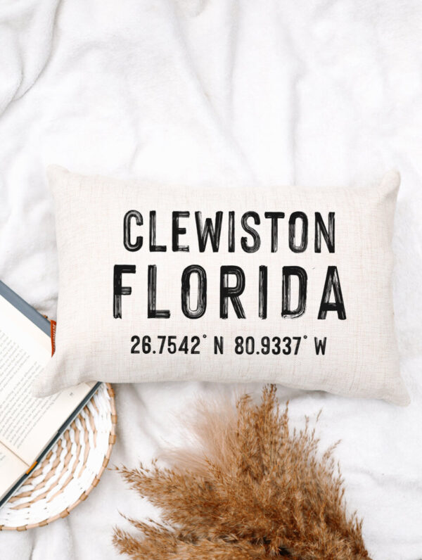 Product image of Personalized Location Zip Code Pillow