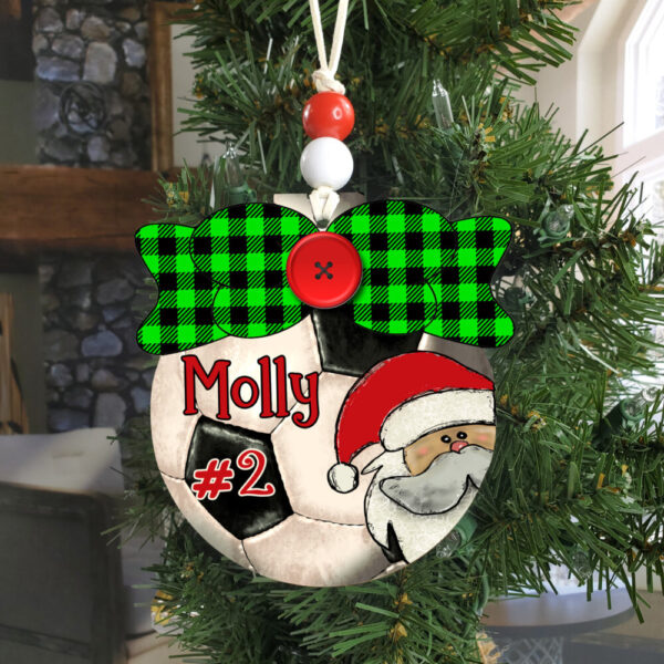 Product image of Personalized Soccer Ornaments