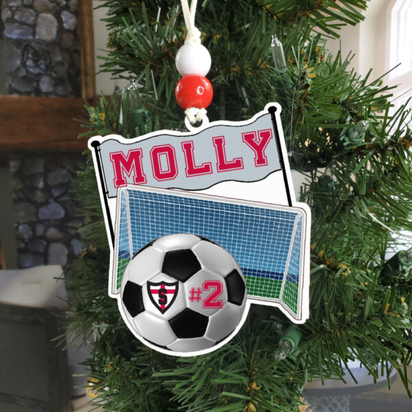 Product image of Personalized Soccer Ornaments