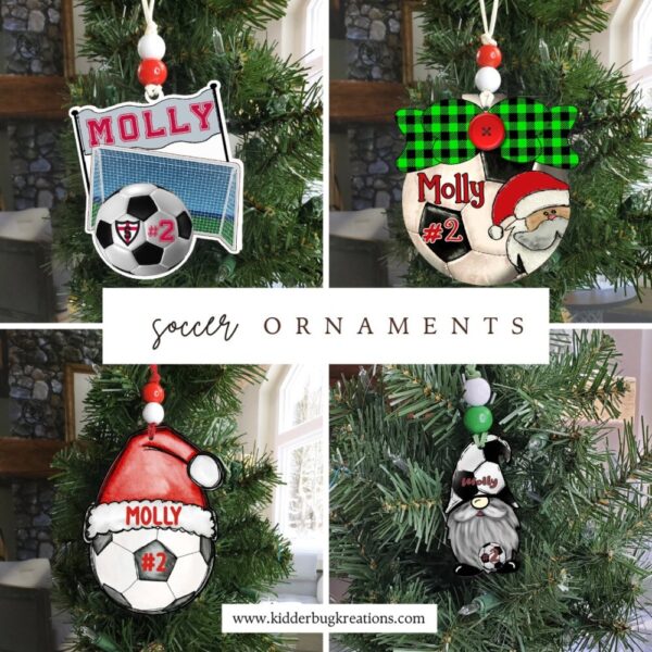 Product image of Personalized Soccer Ornaments