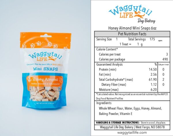 Product image of HONEY ALMOND All Natural Everyday Dog Treats