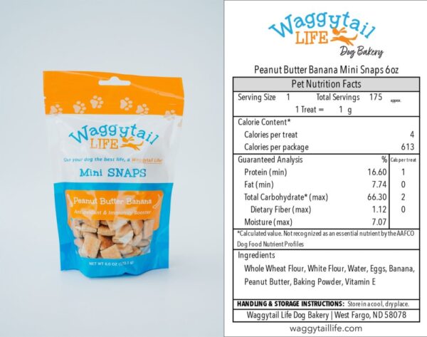 Product image of PEANUT BUTTER BANANA All Natural Everyday Dog Treats