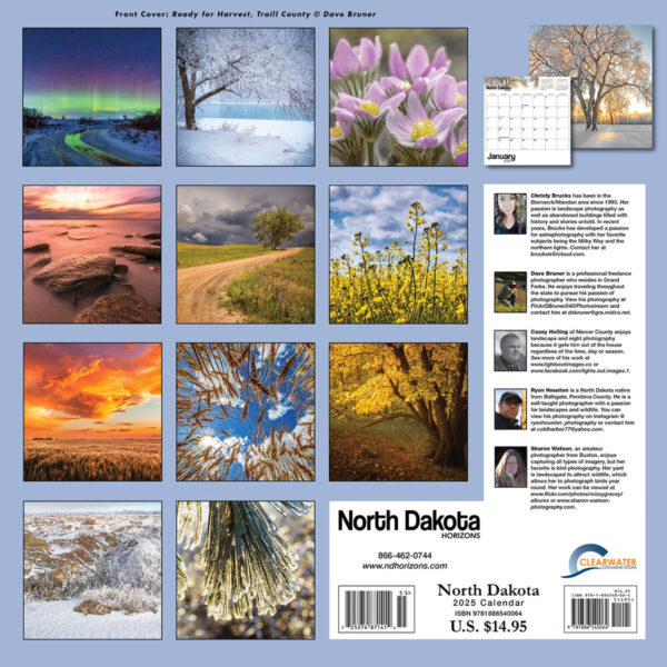 Product image of 2025 North Dakota Horizons Scenic Calendar