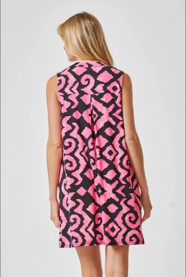 Product image of Hot Pink & Black Print Tank Dress (S-2XL)