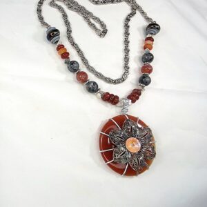Product image of WIREWRAPPED CARNELIAN PENDENT