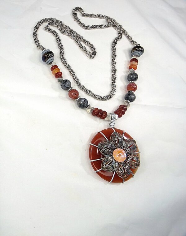 Product image of WIREWRAPPED CARNELIAN PENDENT