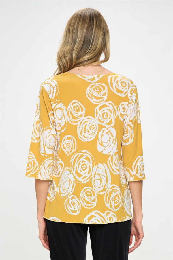 Product image of MUSTARD 3/4 SLEEVE TUNIC (S-3XL)