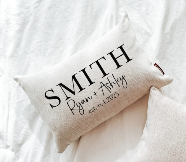 Product image of Last Name Est. Pillow