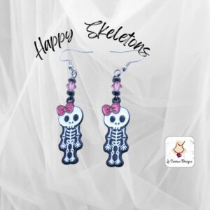 Product image of Skeleton Halloween Earrings