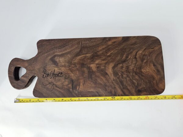 Product image of Small Charcuterie Board with Bon Appetit Engraving