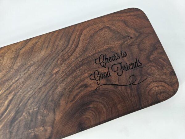 Product image of Small Charcuterie Board with Cheers Engraving