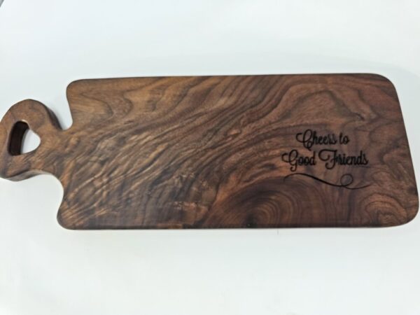 Product image of Small Charcuterie Board with Cheers Engraving