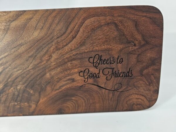 Product image of Small Charcuterie Board with Cheers Engraving