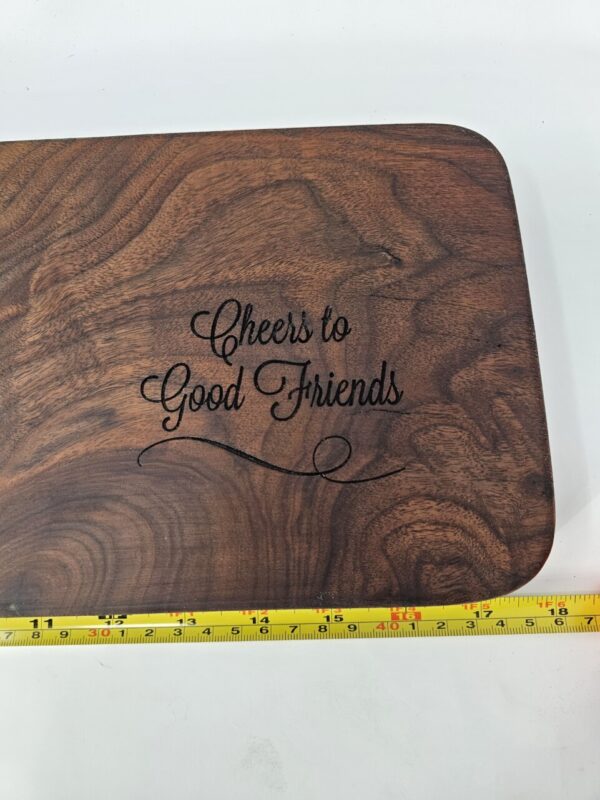 Product image of Small Charcuterie Board with Cheers Engraving