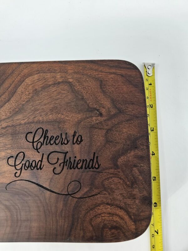 Product image of Small Charcuterie Board with Cheers Engraving