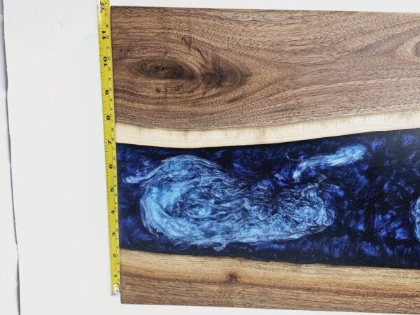 Product image of Blue and White with Walnut Charcuterie Board