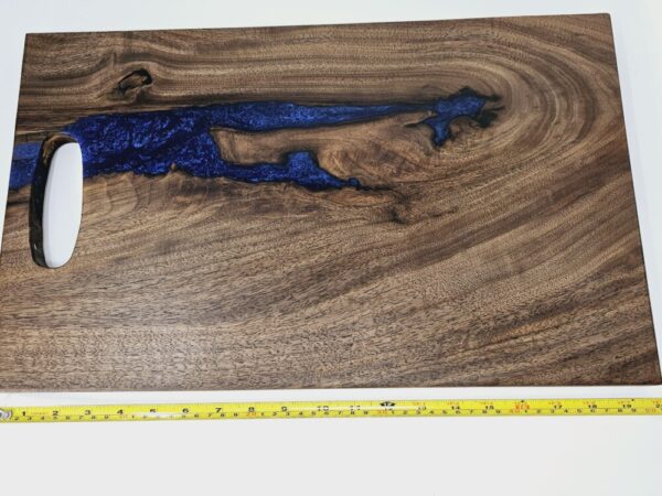 Product image of Blue Resin and Walnut Charcuterie Board