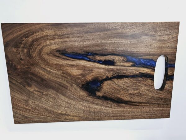 Product image of Blue Resin and Walnut Charcuterie Board