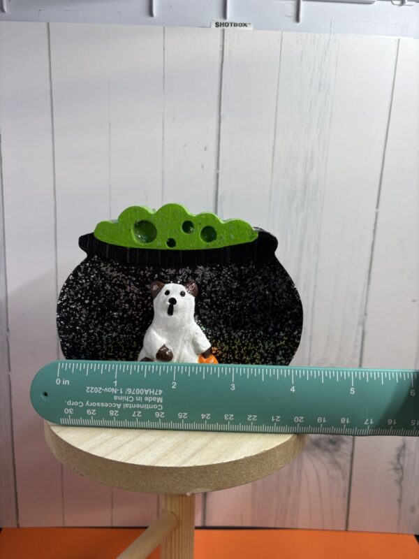 Product image of Halloween bear ghost cauldron