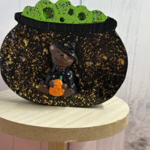 Product image of Halloween bear witch cauldron