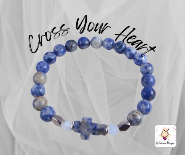 Product image of Sodalite Cross Bracelet