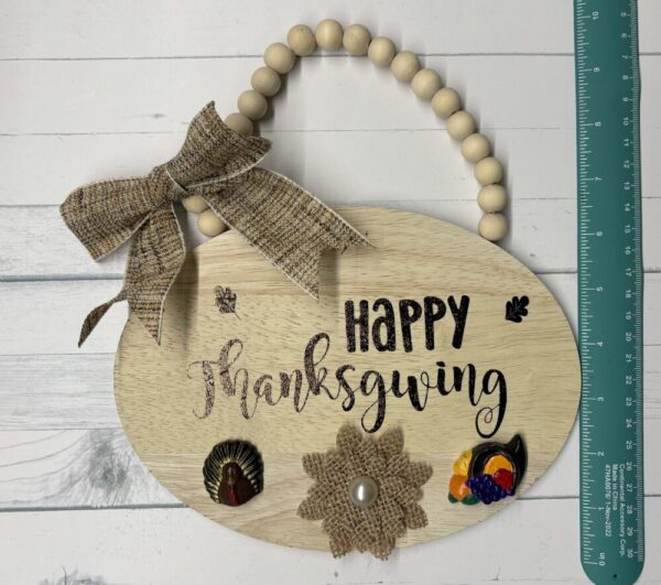 Product image of Oval Happy Thanksgiving sign