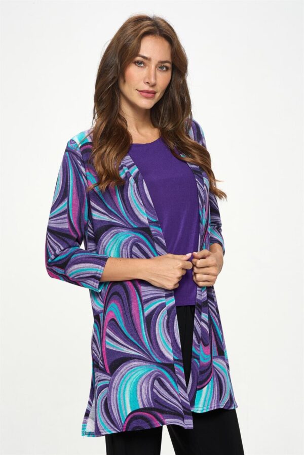 Product image of Printed 3/4 Sleeve Duster