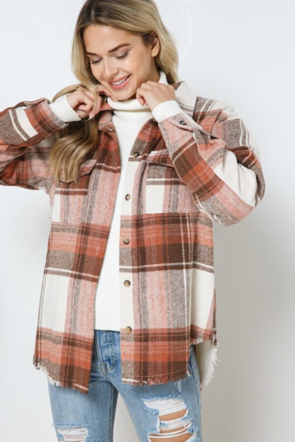 Product image of Oversized Plaid Shacket