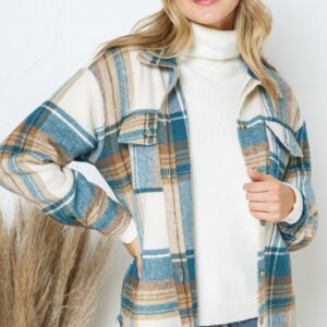 Product image of Oversized Plaid Shacket