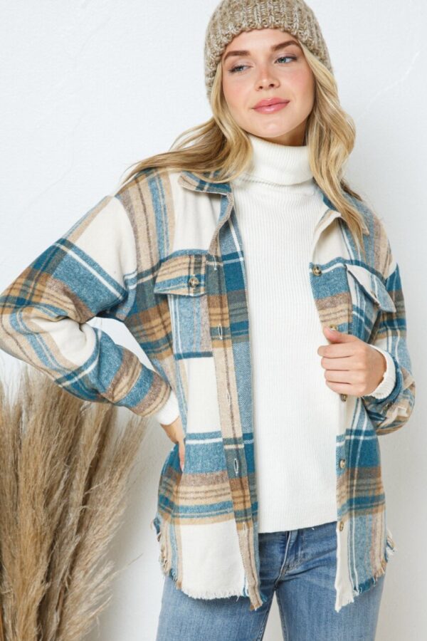 Product image of Oversized Plaid Shacket