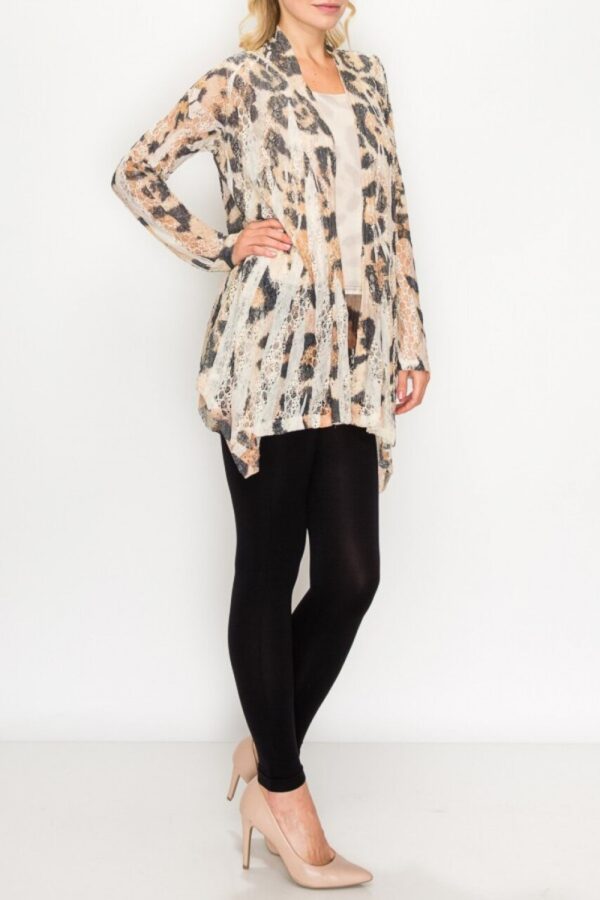 Product image of Lace Leopard Print Cardigan