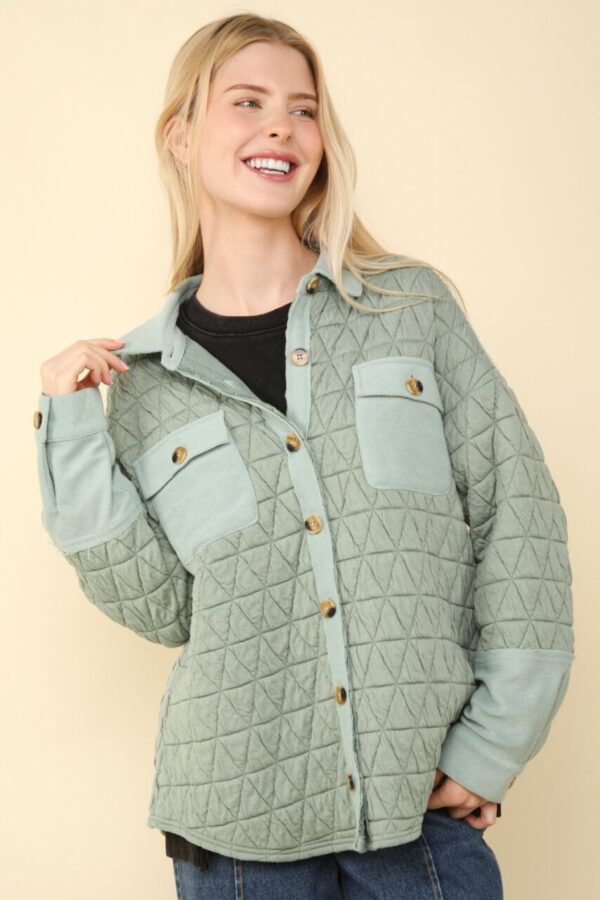 Product image of Quilted Shacket – 2 colors!