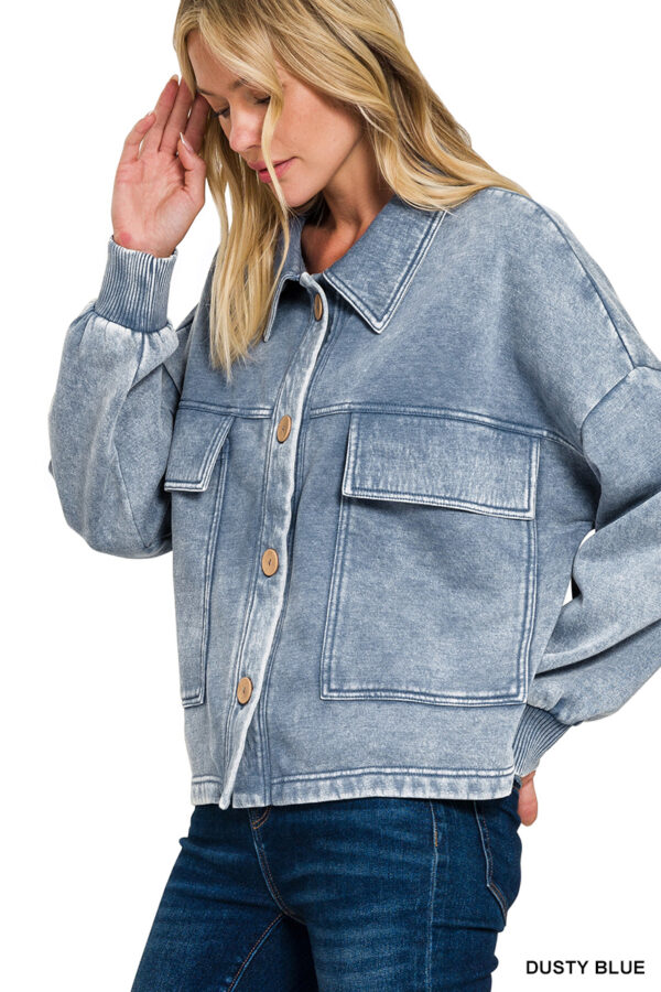 Product image of Acid Wash Shacket