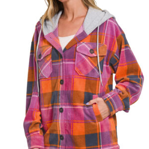 Product image of Plaid Fleece Shacket