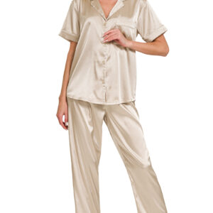 Product image of SAND BEIGE SS PAJAMA SET