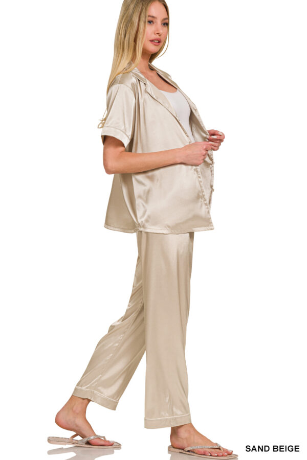 Product image of SAND BEIGE SS PAJAMA SET