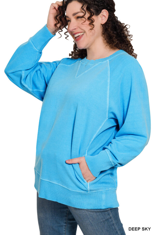 Product image of Pigment Dyed French Terry Pullover – 2 colors!