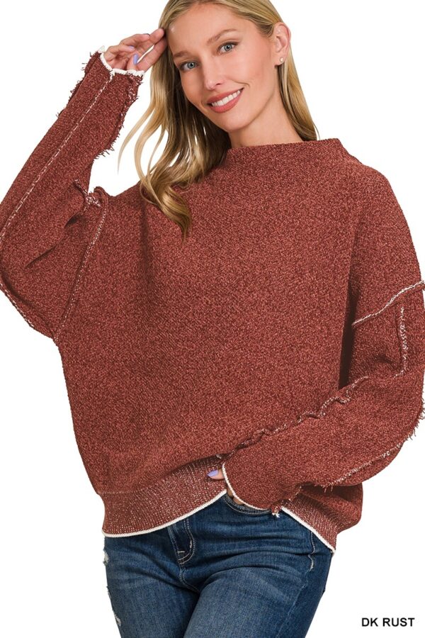 Product image of Mock Neck Chenille Sweater