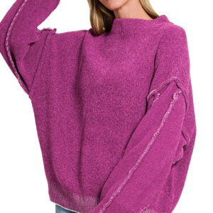 Product image of Mock Neck Chenille Sweater