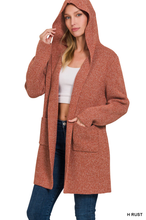 Product image of Hooded Sweater Cardigan – 2 colors!