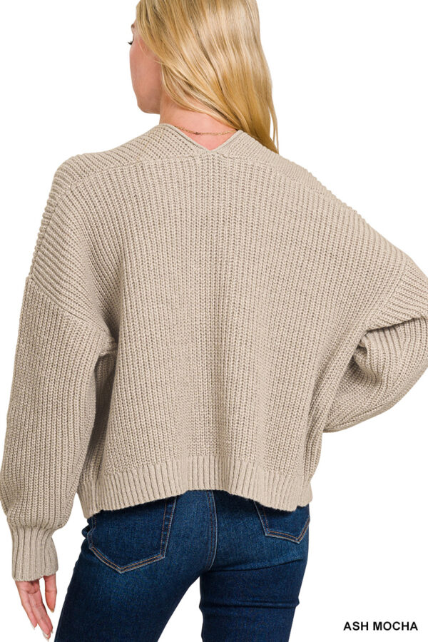 Product image of Cropped Sweater Cardigan – 2 colors!