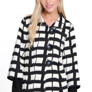 Product image of JACQUARD KNIT B&W JACKET