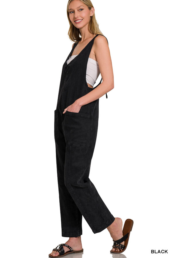 Product image of Black Denim Jumpsuit