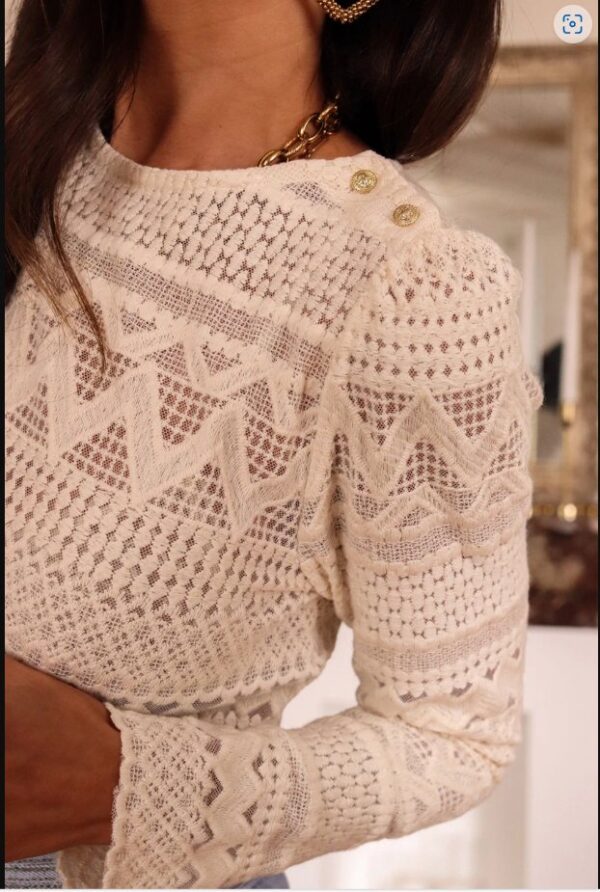 Product image of Elegant Geometric Lace Top