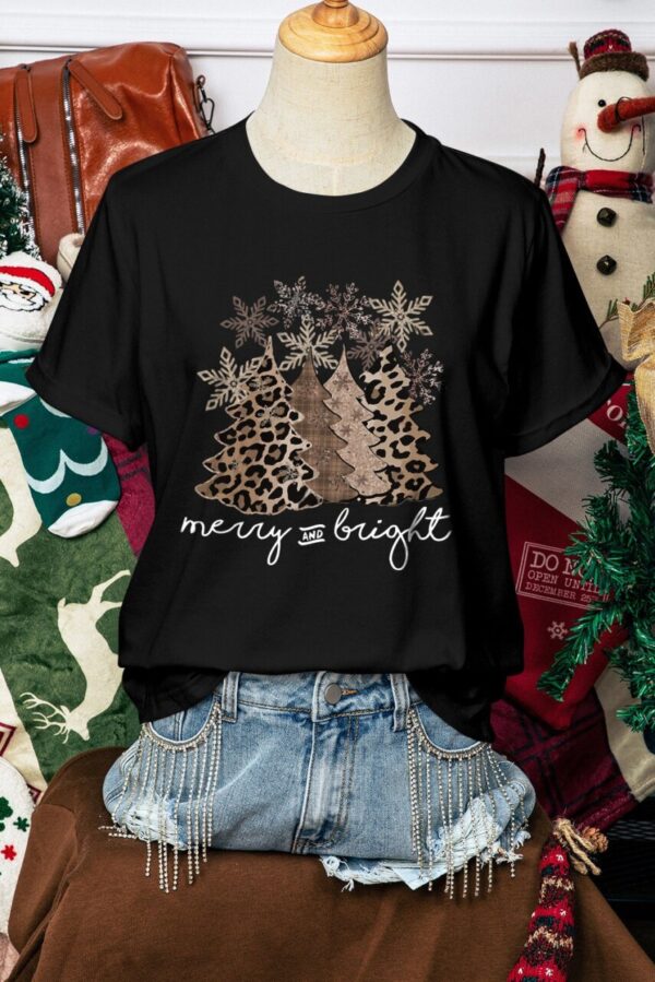 Product image of Black Christmas Tree Graphic T-Shirt