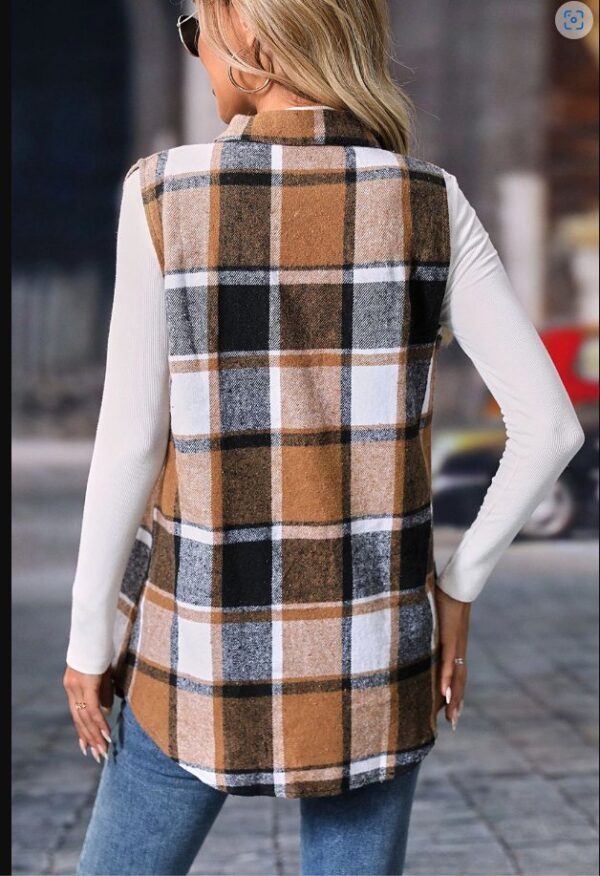 Product image of Plaid Longline Vest