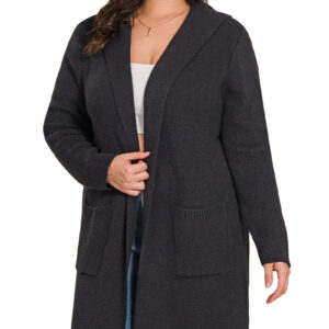 Product image of Hooded Sweater Cardigan – 2 colors!