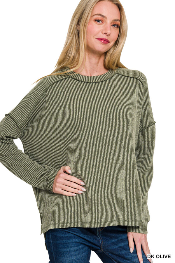 Product image of Ribbed LS Boatneck – 3 colors!